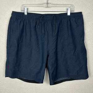 Rhone Shorts 7”  Unlined Navy Blue Performance Everyday XXL Stretchy Flexible